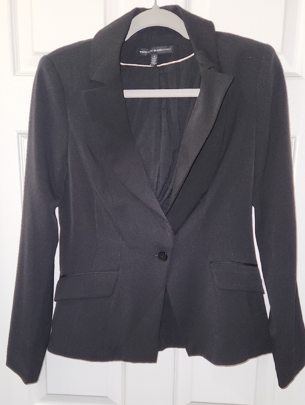 White House Black Market Black Tailored Women's Blazer - Single-Button
